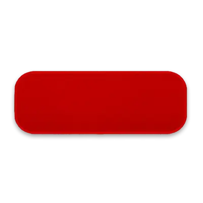 Pack of 25 - 3.75" x 1.375" - Blank Rectangle Patch - Red Fabric with Embroidered Red Border - Industrial Backing