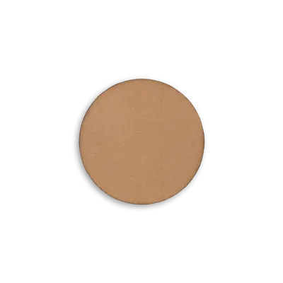 Pack of 25 - 2" - Blank Circle Patch - Faux Suede Bahamas Sand - Heat Applied Backing