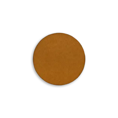 Pack of 25 - 2" - Blank Circle Patch - Faux Suede Mustard Yellow - Heat Applied Backing