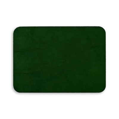 Pack of 25 - 3.5" x 2.5" - Blank Rectangle Patch - Faux Suede Emerald - Heat Applied Backing