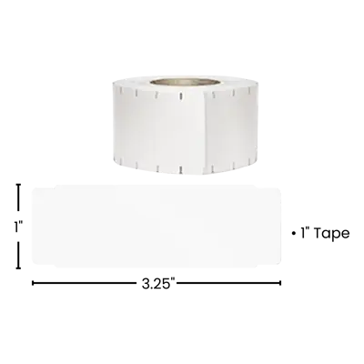 3.25" x 1" - Thermal ID Roll - 3600 Lb/Rl