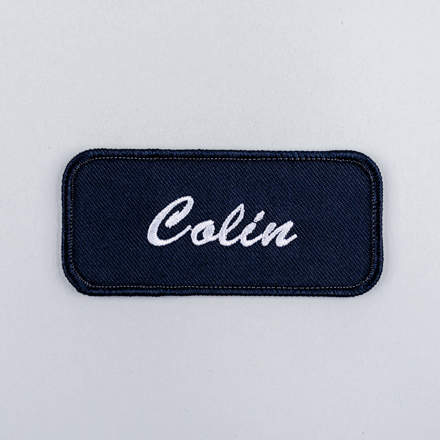 Standard name Colin patch laid flat