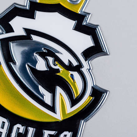 FlexStyle Flat Metallic eagles emblem close up