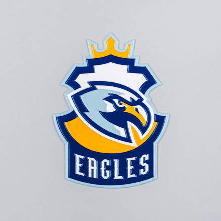 FlexStyle Flat Non-Metallic eagles emblem laid flat