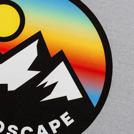 Full Color Heat Transfer mountain landscape close up