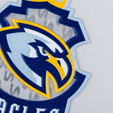 FlexStyle Holographic Floating eagles emblem close up