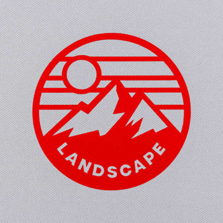 Plotter Cut mountain landscape laid flat